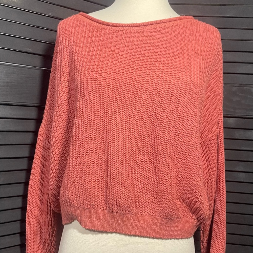 Wild Fable Coral‎ Crew Neck Sweater